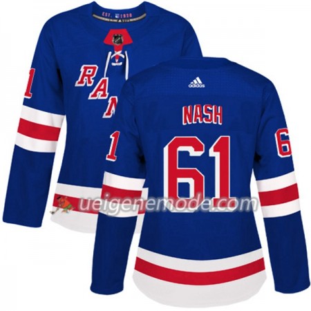 Dame Eishockey New York Rangers Trikot Rick Nash 61 Adidas 2017-2018 Blau Authentic